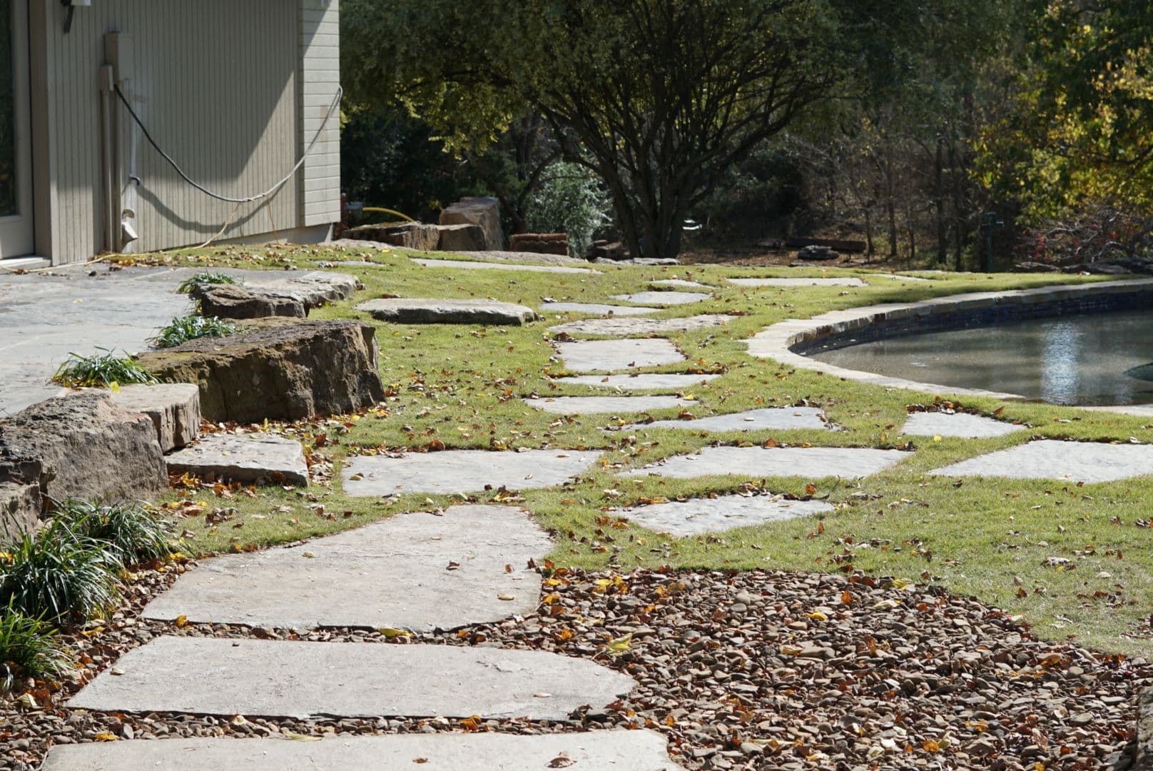 Gallery photos for Flagstone Paths, Boulder Placements and Retaining Walls in Northwest Arkansas: Image #2