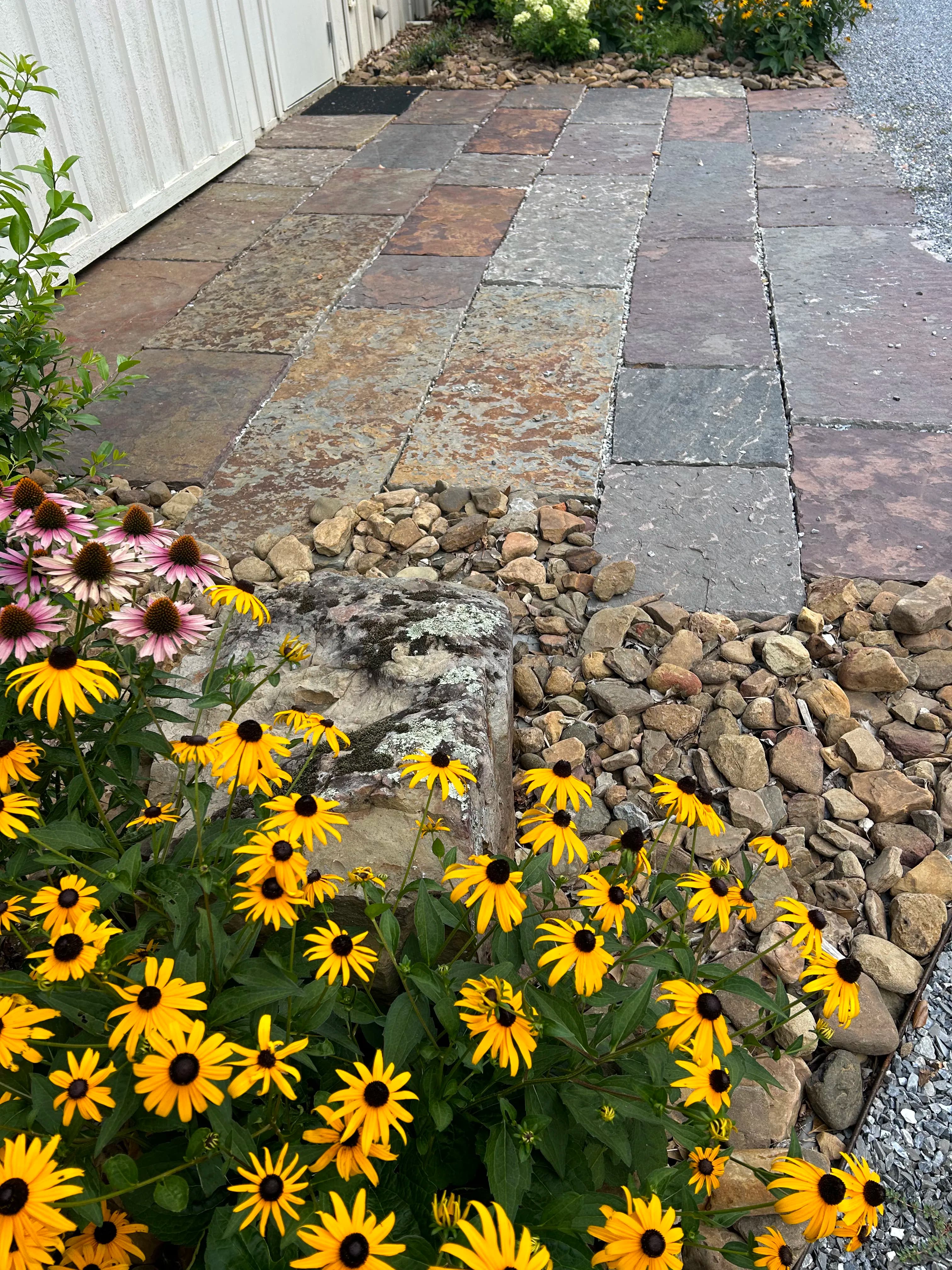 Project Natural Stone Patio and Flower Bed in Rogers AR image