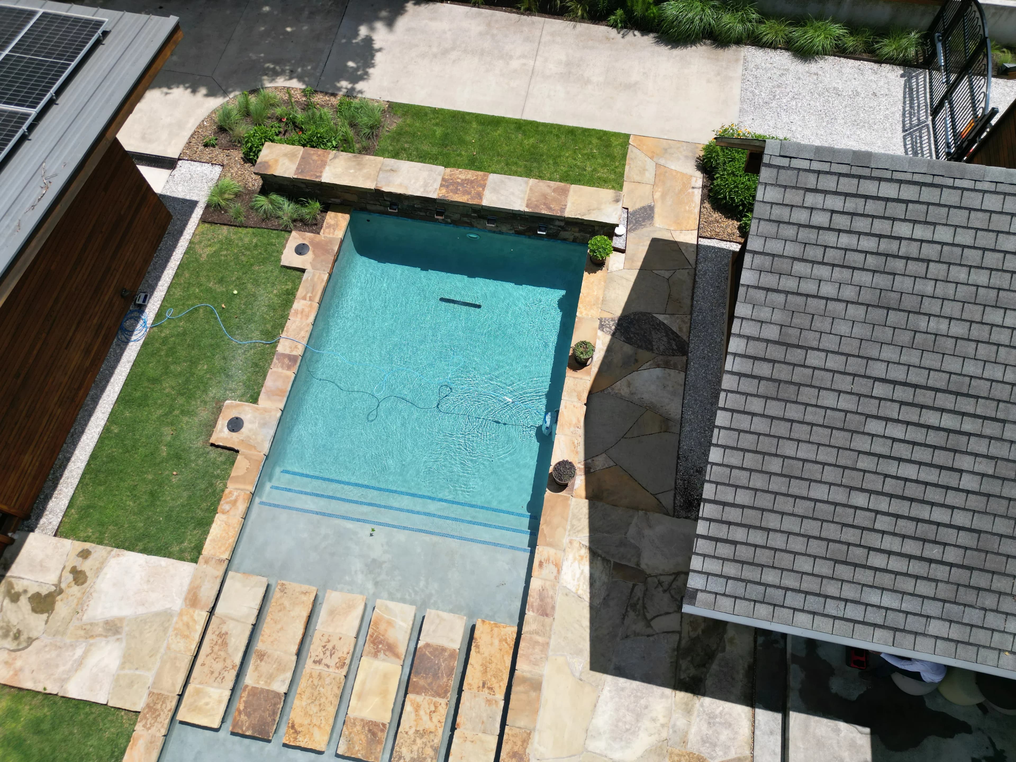 Project Natural Stone Pool Surrounds Built for Bentonville and Bella Vista Backyards image