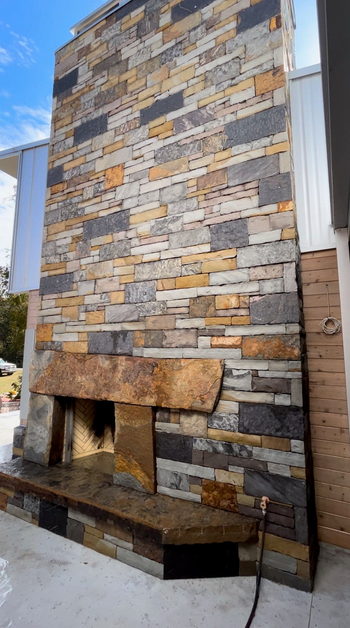 Impressive Stone Fireplace Creation in Bentonville