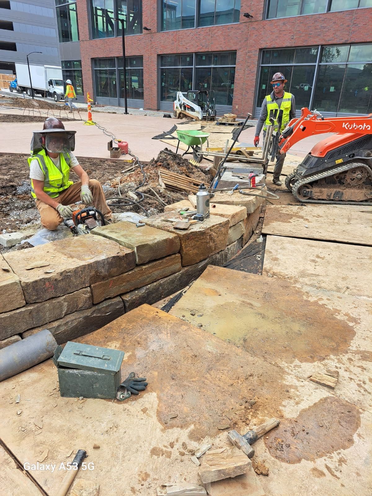 Project Innovative Seating Wall Construction in Bentonville image