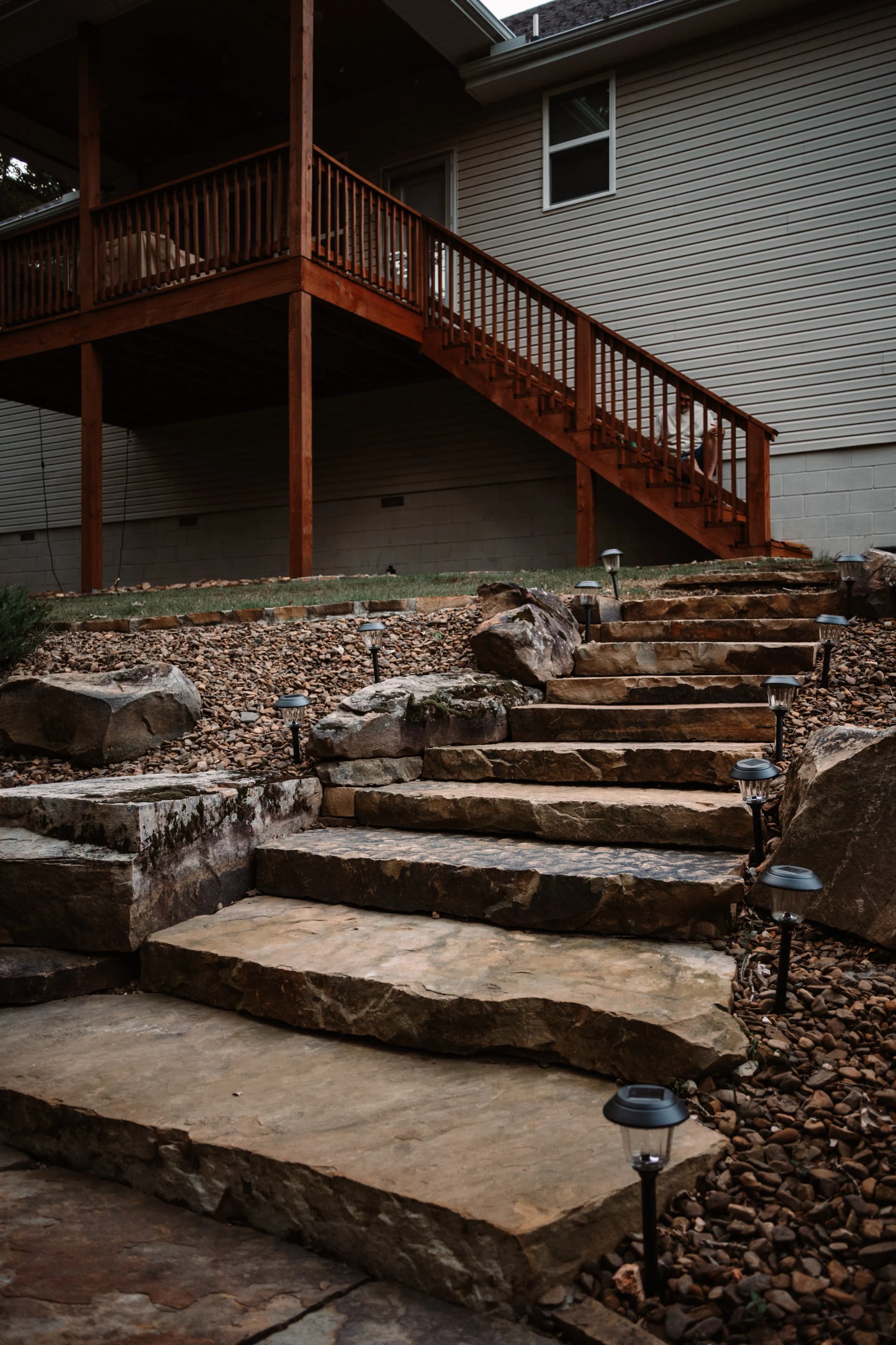 Gallery photos for Stone Patio and Fire Pit Build in Bella Vista: Image #2