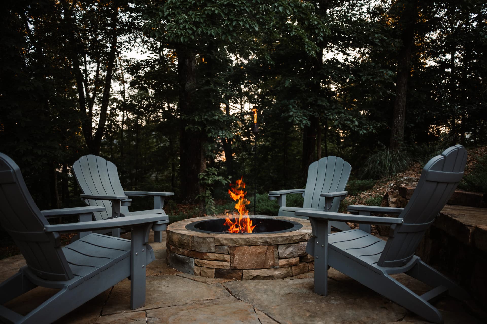 Gallery photos for Stone Patio and Fire Pit Build in Bella Vista: Image #3