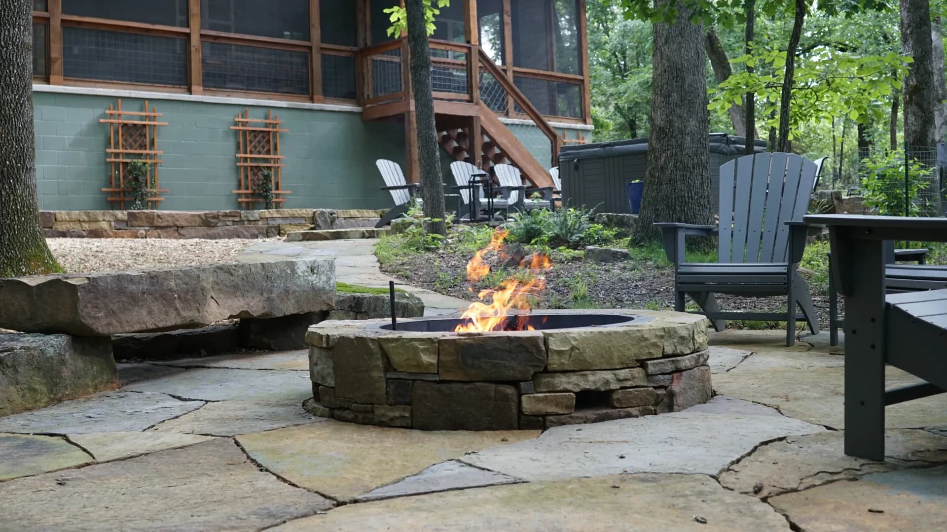 Stone Patios, Fire Pits and Retaining Walls in Northwest Arkansas image