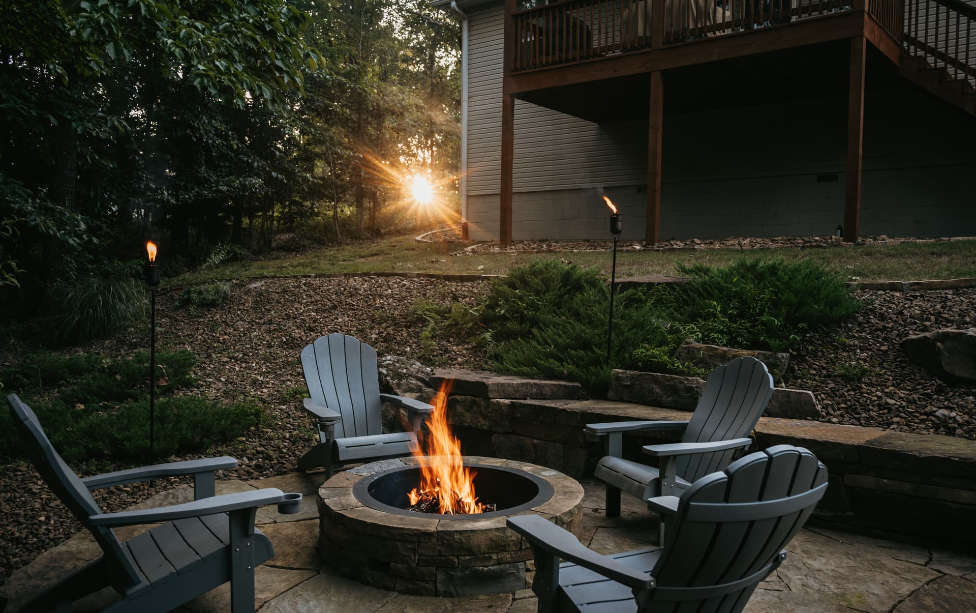 Gallery photos for Hillside Backyard Turned Outdoor Living Space in Bella Vista: Image #2
