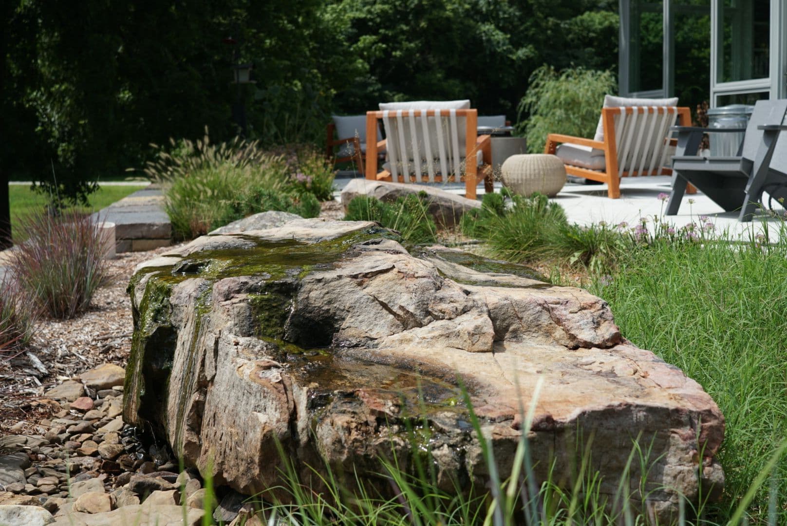 Gallery photos for Natural Sandstone Landscape Walls and Stepping Stones in Bentonville: Image #3
